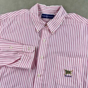 Polo by Ralph Lauren Pink Striped Casual Button Down Shirt